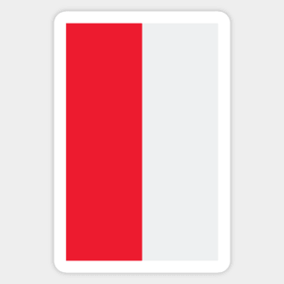 Arsenal Red and White Half Jersey Sticker